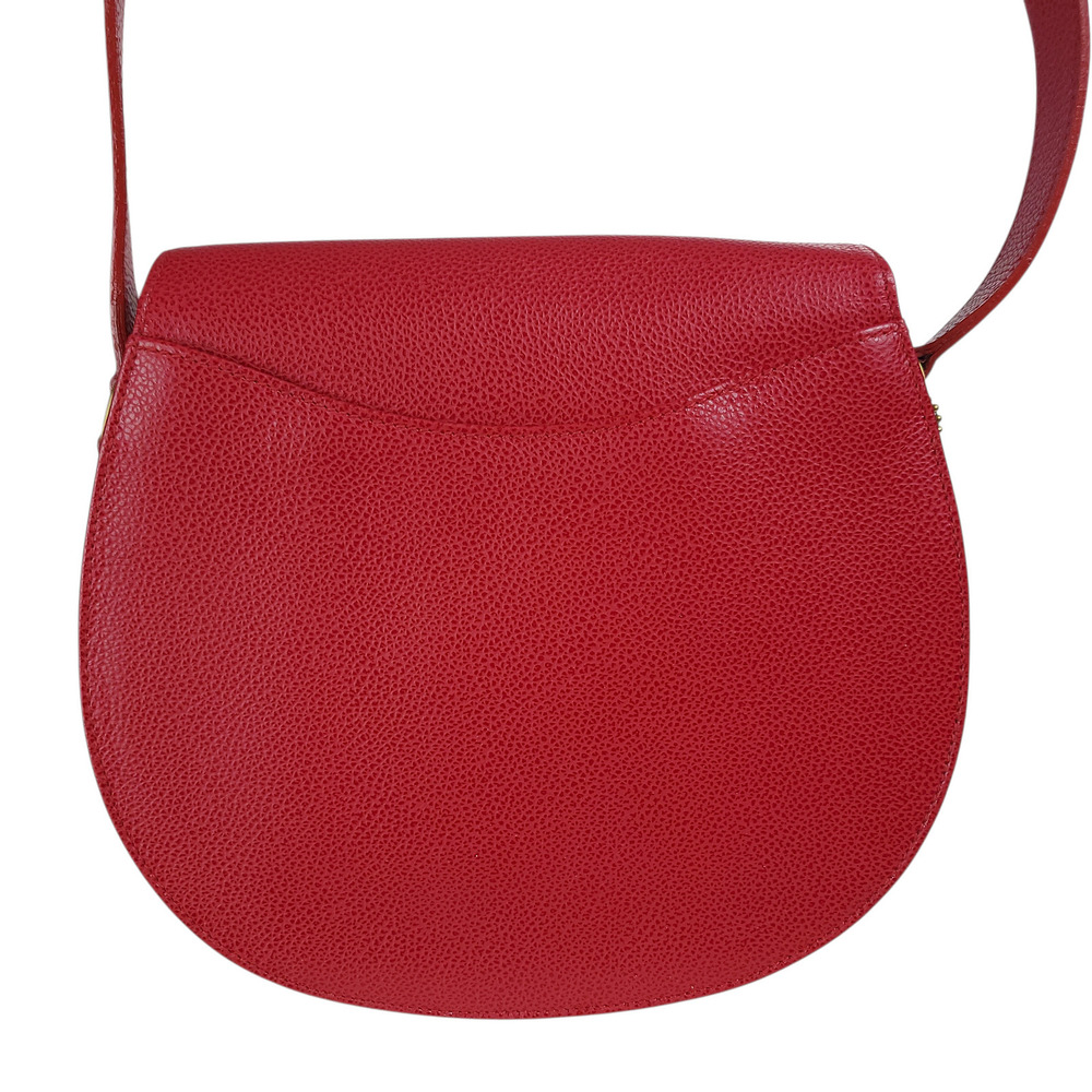 COACH 4401 Madison Carlysle Crossbody Saddle Bag Red Leather Vintage 90s Italy - Picture 5 of 13